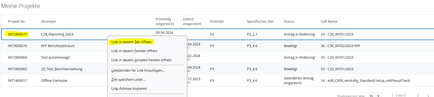 Mehrere Tabs und Fenster